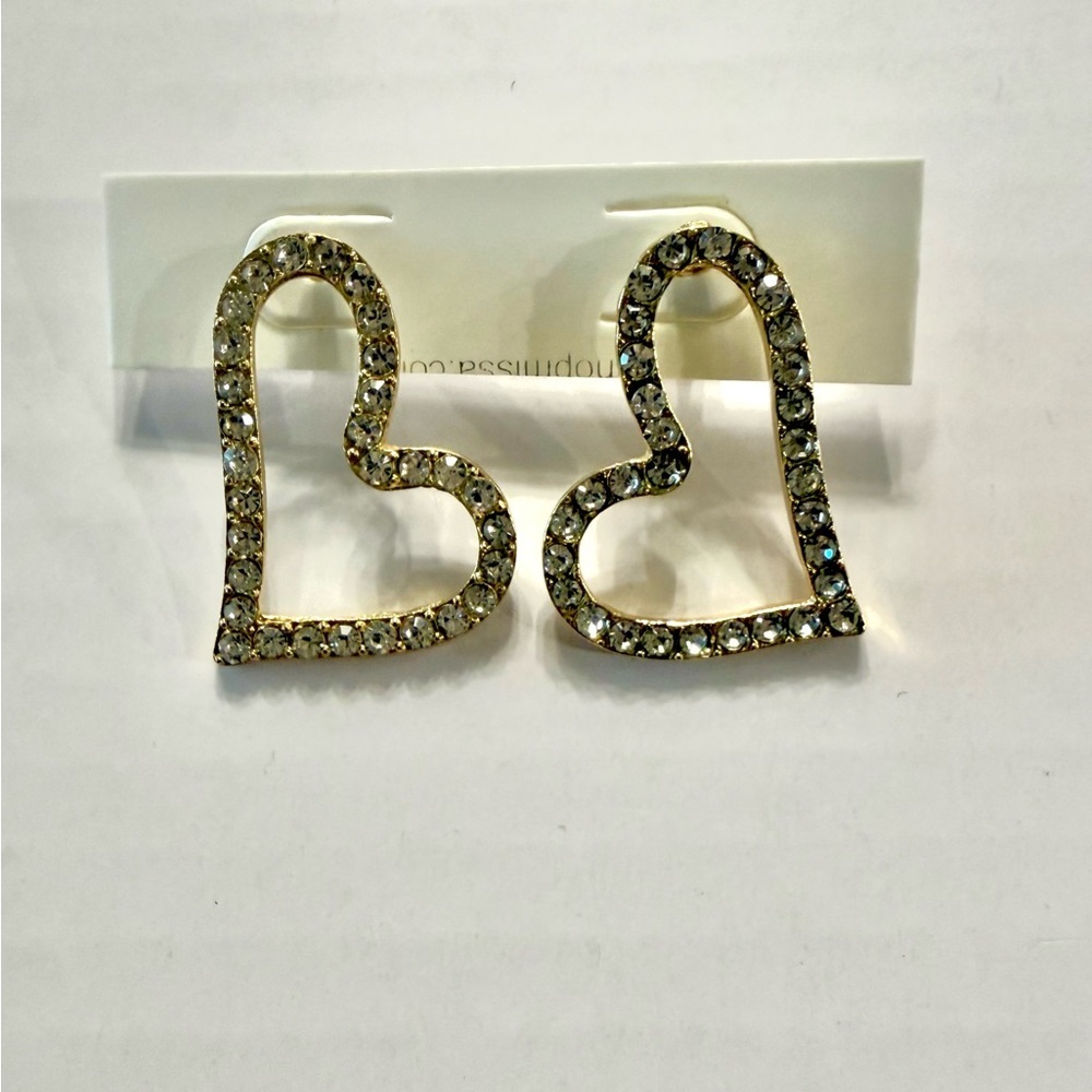 Ⓜ️Elegant Gold Heart Earrings